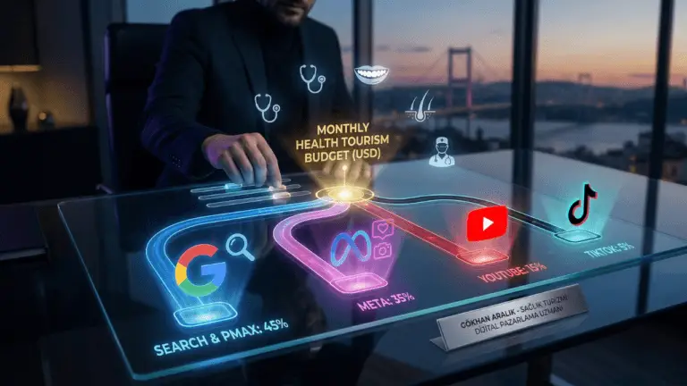 Aylık bütçeyi kanallara (Google, Meta, YouTube, TikTok) nasıl dağıtmalıyız