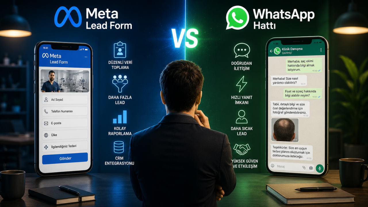Meta lead formu mu, WhatsApp hattı mı Veriyle karşılaştırma
